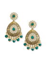 Dark Green Colour New Jhumka Design For Party And Functions Latest Earrings Collection 1897